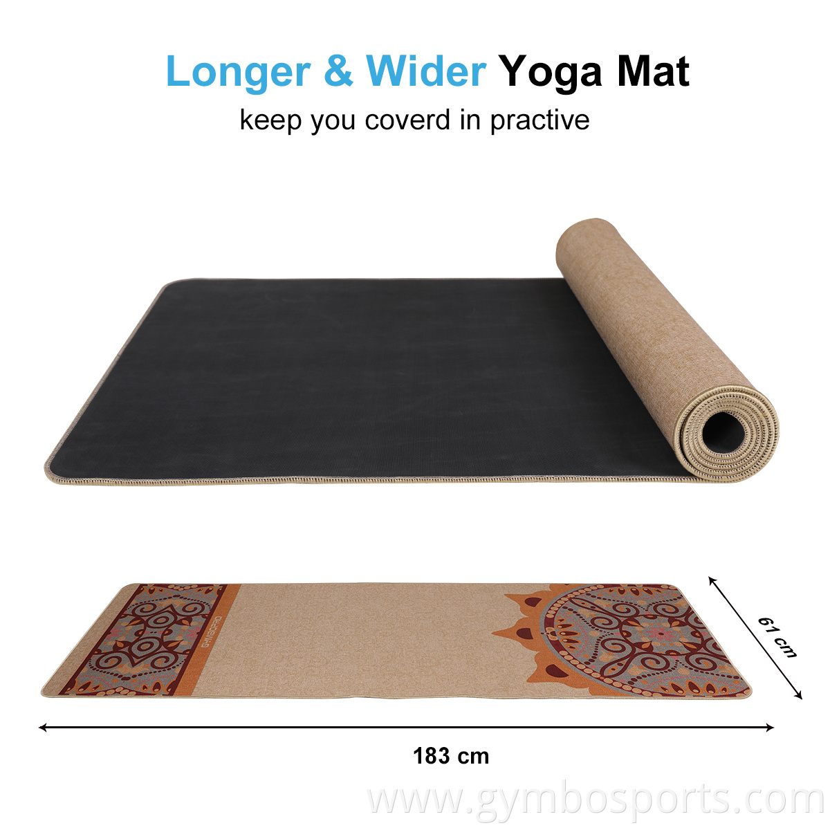 Home Exercise Gym Workout Sports Non Slip Custom Eco Friendly Fitness Branded Yoga Mat